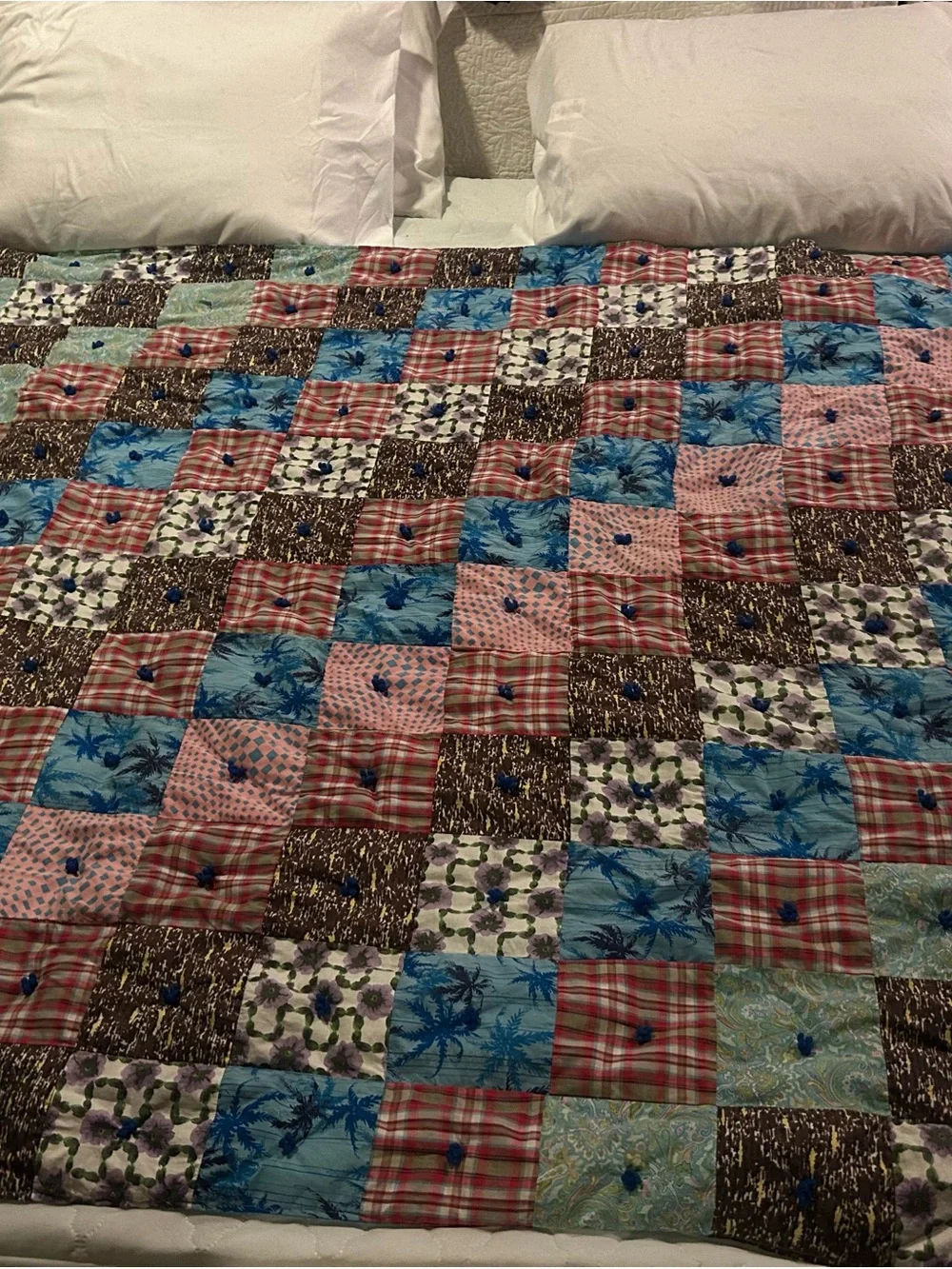 Patchwork Cotton Quilt - Multicolor